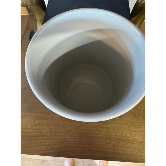 Pottery Barn Blue White Floral Ceramic Pot Planter Container Not For Food Use - Picture 5 of 10